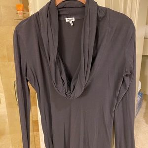 Splendid grey cowl neck shirt